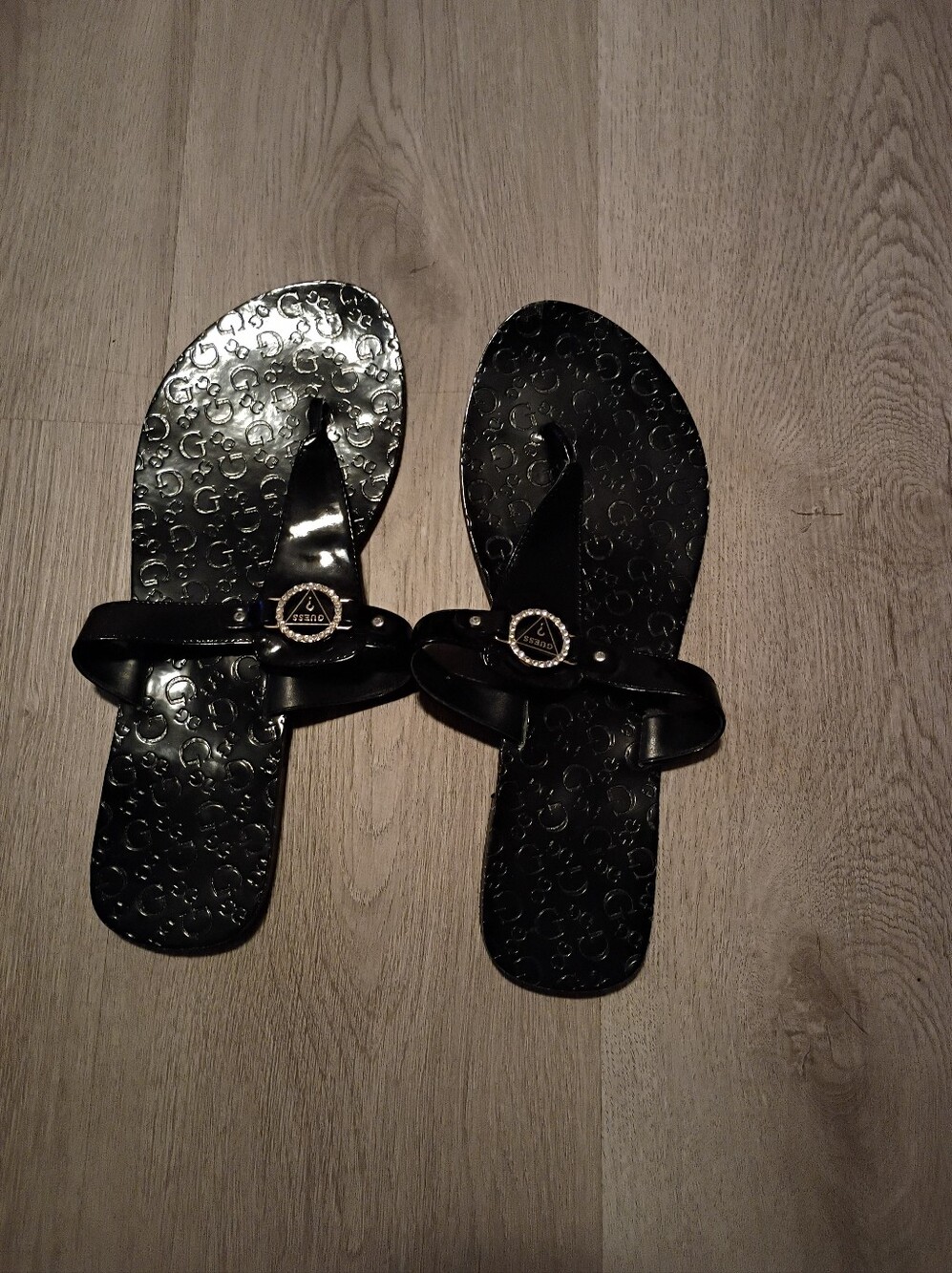Black Guess Sandals